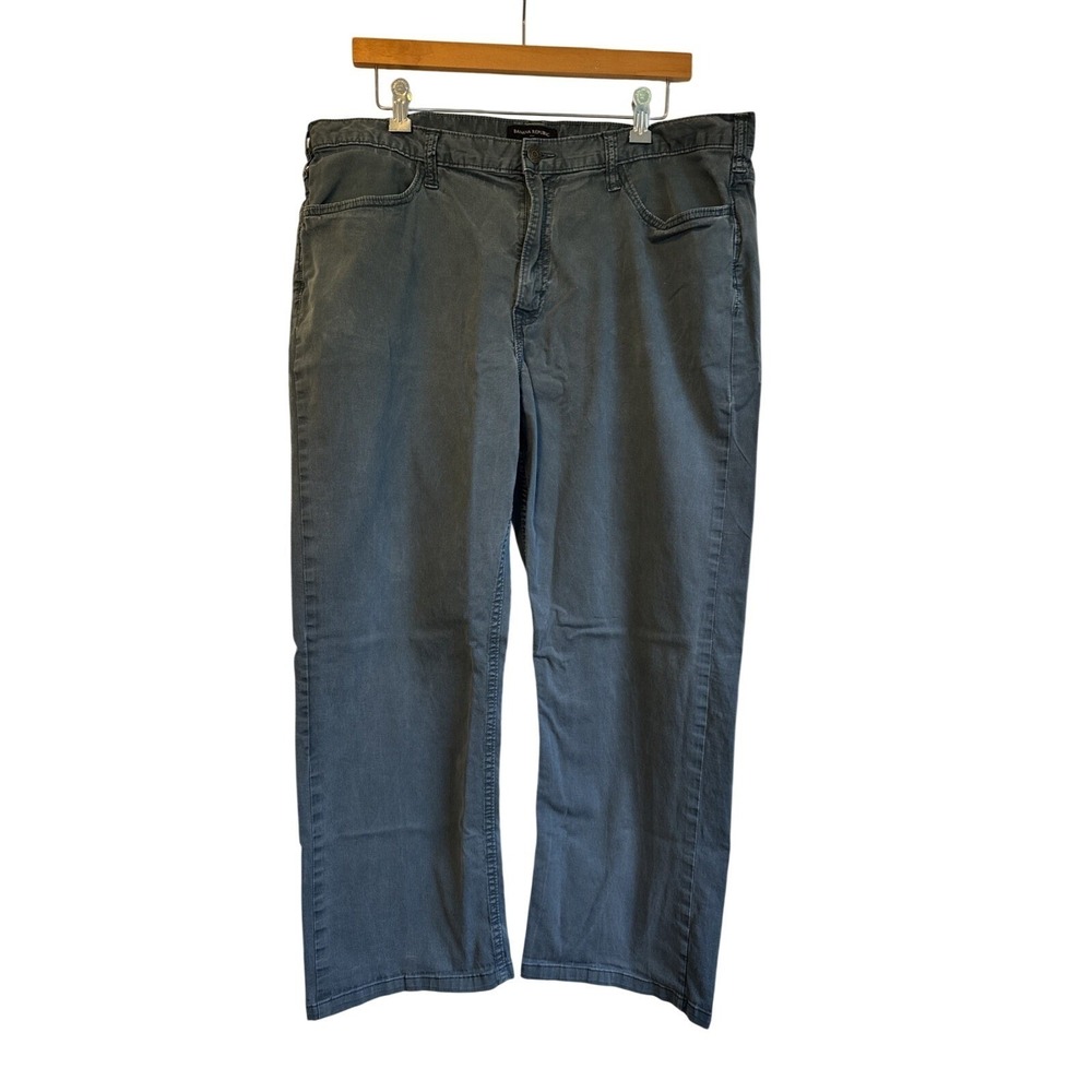 Banana Republic Slim Fit‎ Gray Stretch Cotton Pants Mens 38 Altered Inseam 25"